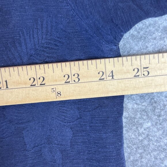 Eagle Dry Goods Mens L Navy 100% Silk Resort Camp Short Sleeve Hawaiian Shirt - Picture 9 of 13